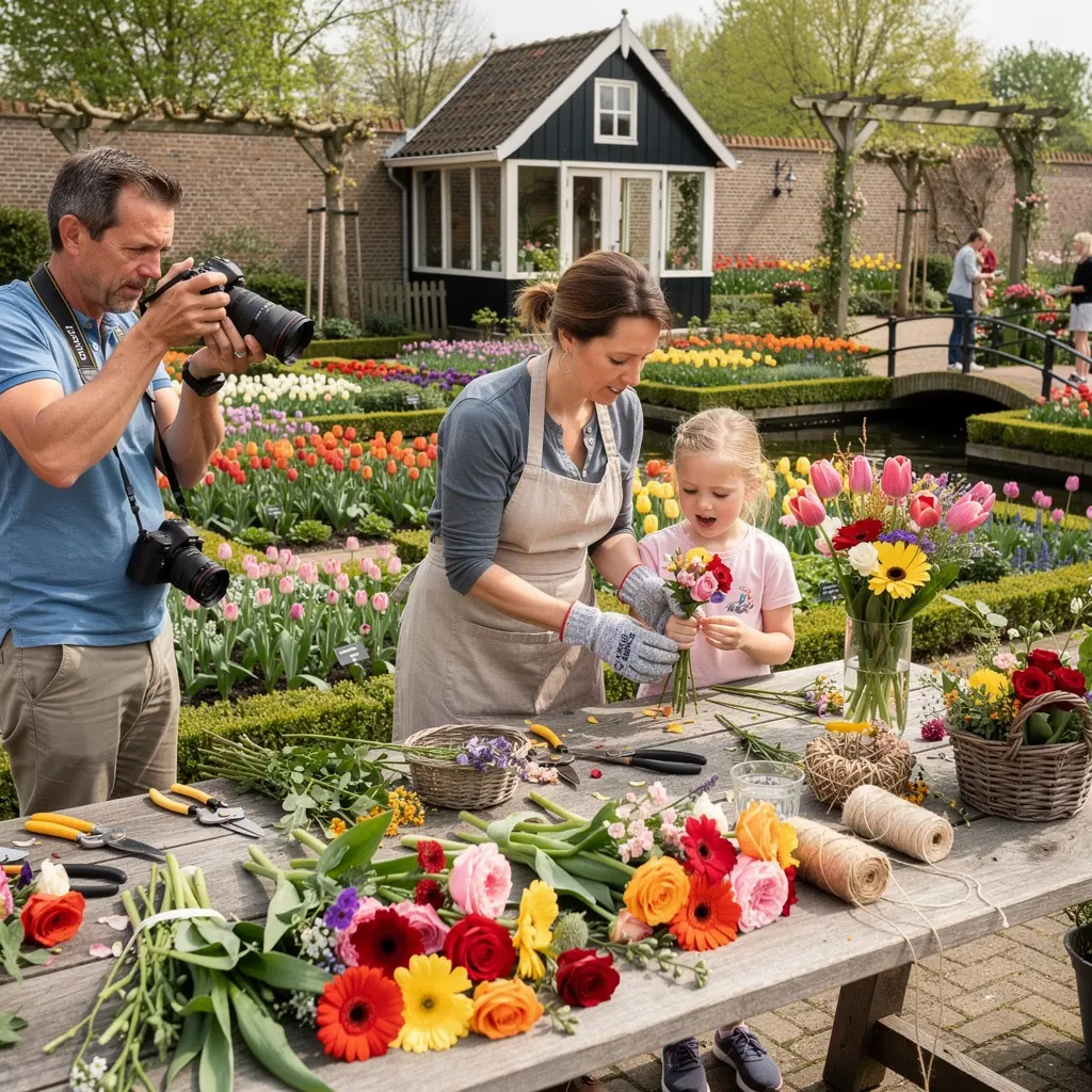 Kinderen spelen samen op een avontuurlijke speeltuin met glijbanen en schommels.